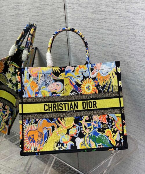 1:1 Replica Christian Dior Large Dior Book Tote Multicolor, For Women, Women’s Handbags 16.5in/42cm CD
