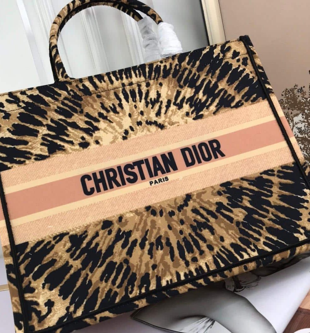 1:1 Replica Christian Dior Large Dior Book Tote Multicolor Tie & Dior Embroidery, Multicolor, For Women Women’s Handbags, Shoulder Bags, 42cm CD M1286ZJAI M884