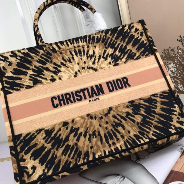 1:1 Replica Christian Dior Large Dior Book Tote Multicolor Tie & Dior Embroidery, Multicolor, For Women Women’s Handbags, Shoulder Bags, 42cm CD M1286ZJAI M884