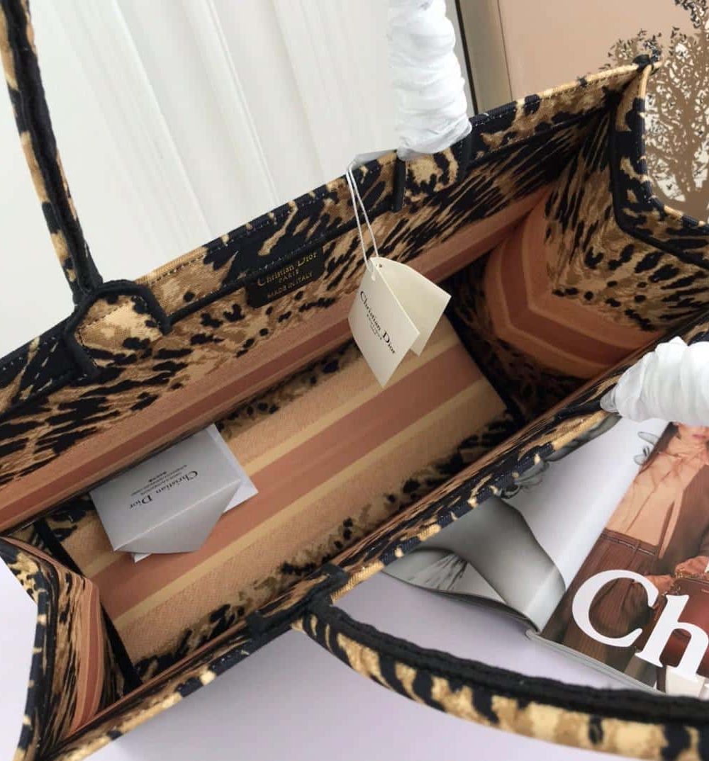 1:1 Replica Christian Dior Large Dior Book Tote Multicolor Tie & Dior Embroidery, Multicolor, For Women Women’s Handbags, Shoulder Bags, 42cm CD M1286ZJAI M884