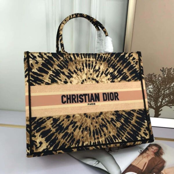 1:1 Replica Christian Dior Large Dior Book Tote Multicolor Tie & Dior Embroidery, Multicolor, For Women Women’s Handbags, Shoulder Bags, 42cm CD M1286ZJAI M884