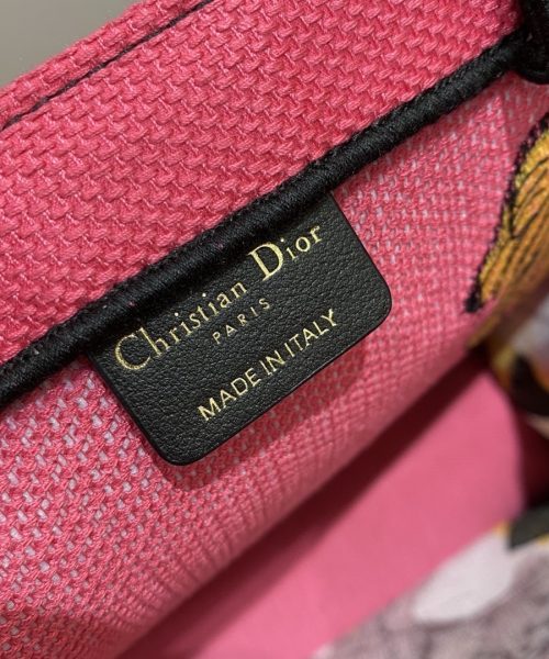 1:1 Replica Christian Dior Large Dior Book Tote Multicolor Toile de Jouy Zoom Pop Embroidery, Fuchsia Pink, For Women Women’s Handbags, 41cm CD M1286ZROH_M929