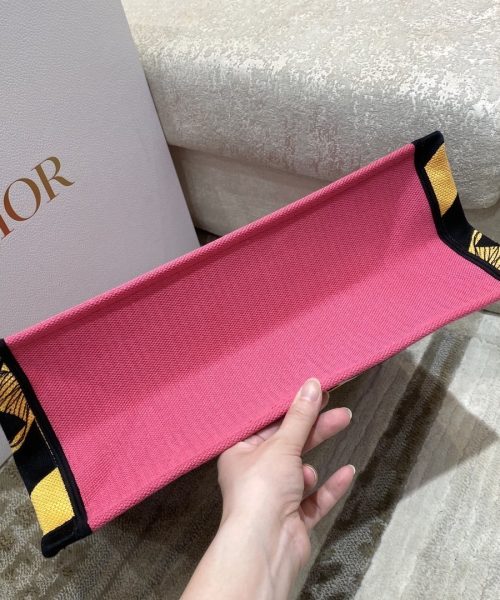 1:1 Replica Christian Dior Large Dior Book Tote Multicolor Toile de Jouy Zoom Pop Embroidery, Fuchsia Pink, For Women Women’s Handbags, 41cm CD M1286ZROH_M929