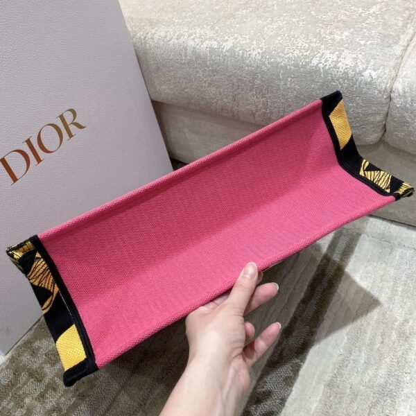 1:1 Replica Christian Dior Large Dior Book Tote Multicolor Toile de Jouy Zoom Pop Embroidery, Fuchsia Pink, For Women Women’s Handbags, 41cm CD M1286ZROH_M929