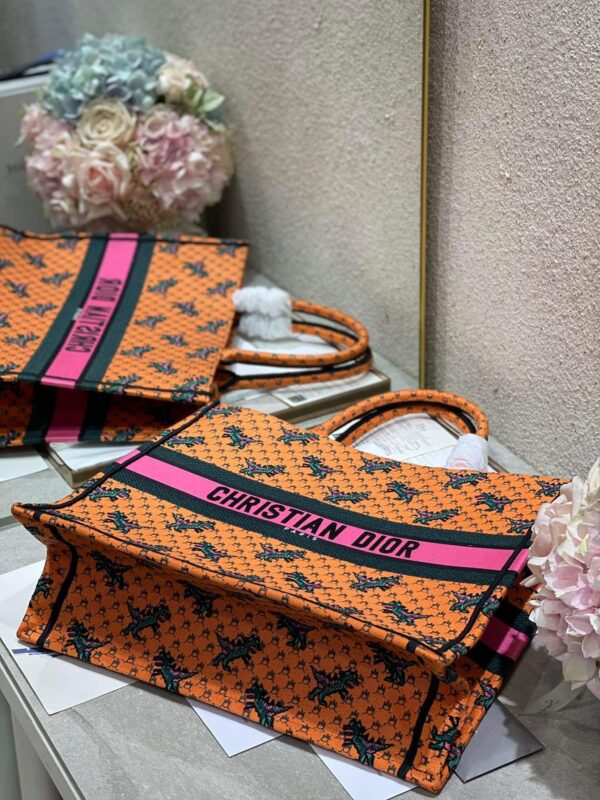 1:1 Replica Christian Dior Large Dior Book Tote Orange Multicolor, For Women, Women’s Handbags 16.5in/42cm CD