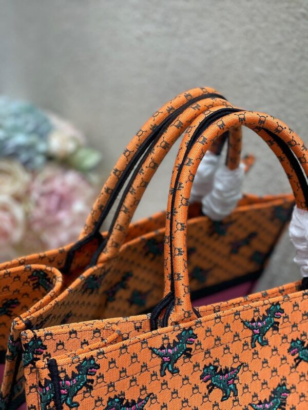 1:1 Replica Christian Dior Large Dior Book Tote Orange Multicolor, For Women, Women’s Handbags 16.5in/42cm CD