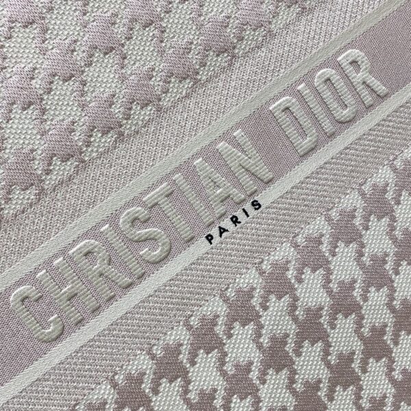 1:1 Replica Christian Dior Large Dior Book Tote Pale Pink Houndstooth Embroidery, Pink, For Women Women’s Handbags, Shoulder Bags, 42cm CD