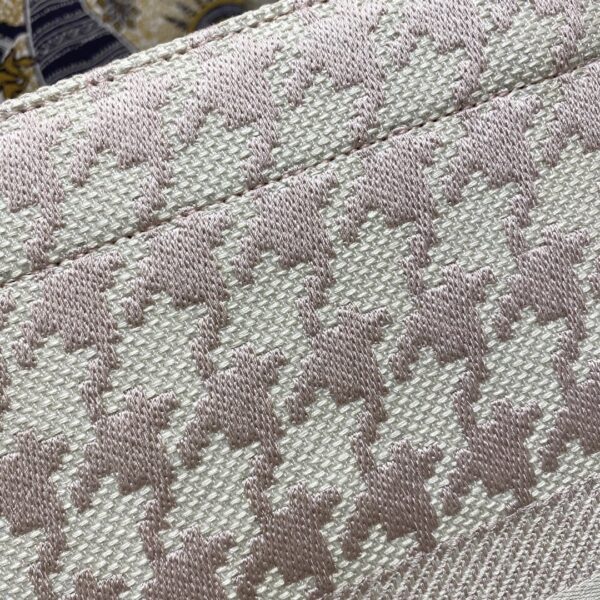 1:1 Replica Christian Dior Large Dior Book Tote Pale Pink Houndstooth Embroidery, Pink, For Women Women’s Handbags, Shoulder Bags, 42cm CD