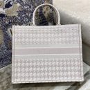 1:1 Replica Christian Dior Large Dior Book Tote Pale Pink Houndstooth Embroidery, Pink, For Women Women’s Handbags, Shoulder Bags, 42cm CD