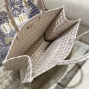 1:1 Replica Christian Dior Large Dior Book Tote Pale Pink Houndstooth Embroidery, Pink, For Women Women’s Handbags, Shoulder Bags, 42cm CD