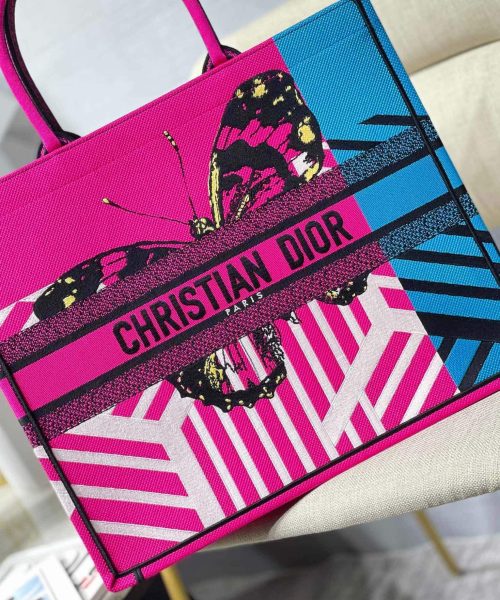 1:1 Replica Christian Dior Large Dior Book Tote Pink And Blue, For Women, Women’s Handbags 16.5in/42cm CD