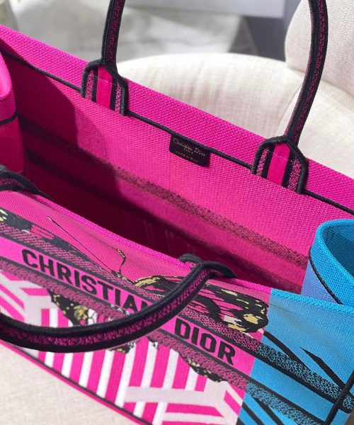 1:1 Replica Christian Dior Large Dior Book Tote Pink And Blue, For Women, Women’s Handbags 16.5in/42cm CD