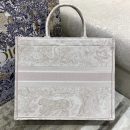 1:1 Replica Christian Dior Large Dior Book Tote Pink Toile de Jouy Embroidery, Light Pink, For Women Women’s Handbags, 42cm CD M1286ZTDT_M956