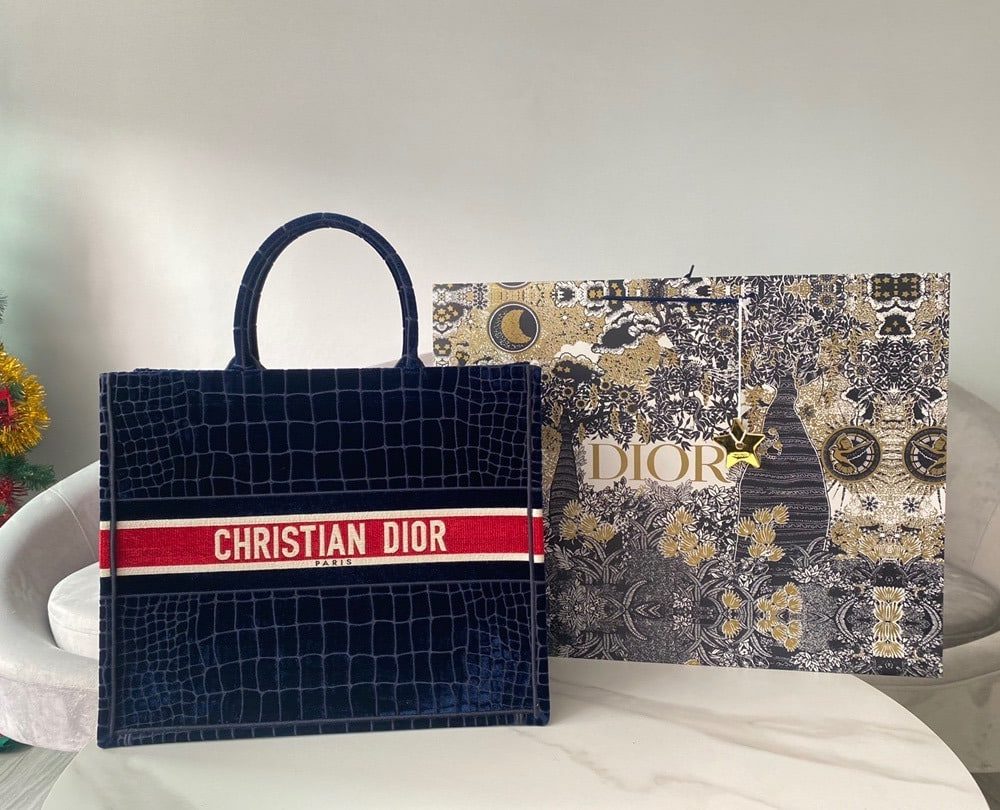 1:1 Replica Christian Dior Large Dior Book Tote Red Blue, For Women, Women’s Handbags 16.5in/42cm CD