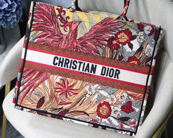 1:1 Replica Christian Dior Large Dior Book Tote Red Multicolor, For Women, Women’s Handbags 16.5in/42cm CD