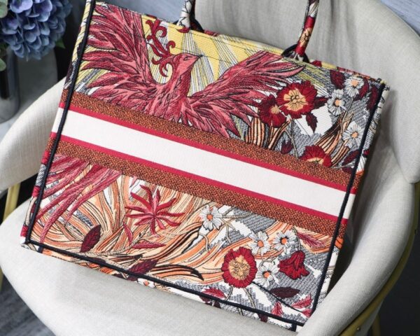 1:1 Replica Christian Dior Large Dior Book Tote Red Multicolor, For Women, Women’s Handbags 16.5in/42cm CD