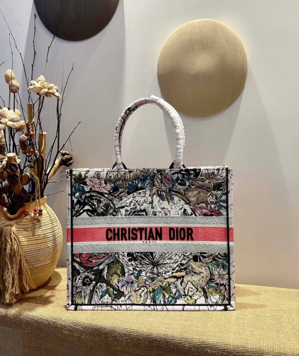 1:1 Replica Christian Dior Large Dior Book Tote Red Multicolor, For Women, Women’s Handbags 16.5in/42cm CD