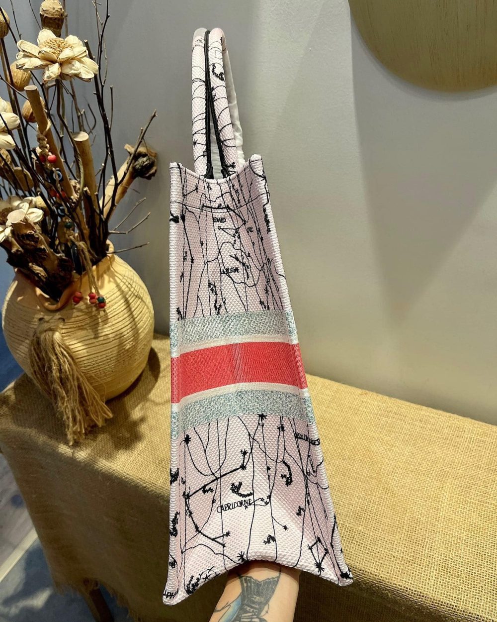 1:1 Replica Christian Dior Large Dior Book Tote Red Multicolor, For Women, Women’s Handbags 16.5in/42cm CD