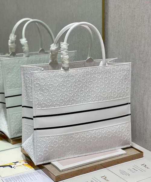 1:1 Replica Christian Dior Large Dior Book Tote White, For Women, Women’s Handbags 16.5in/42cm CD