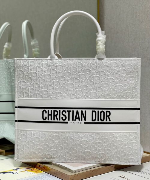 1:1 Replica Christian Dior Large Dior Book Tote White, For Women, Women’s Handbags 16.5in/42cm CD