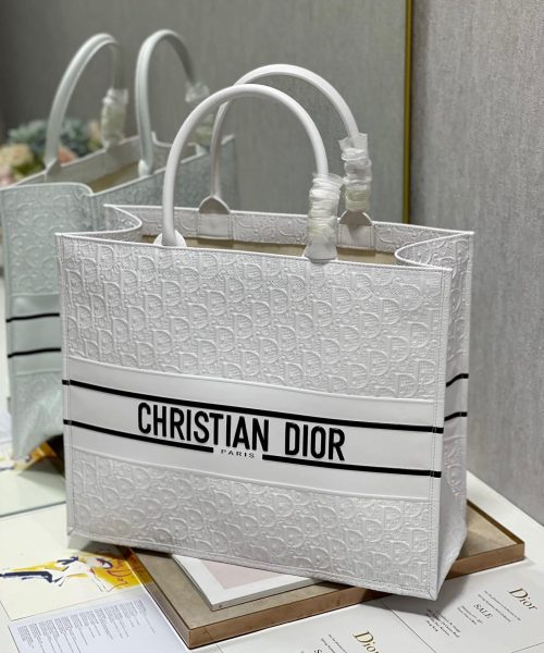 1:1 Replica Christian Dior Large Dior Book Tote White, For Women, Women’s Handbags 16.5in/42cm CD