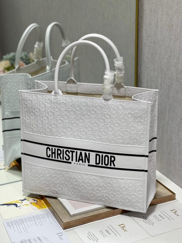 1:1 Replica Christian Dior Large Dior Book Tote White, For Women, Women’s Handbags 16.5in/42cm CD