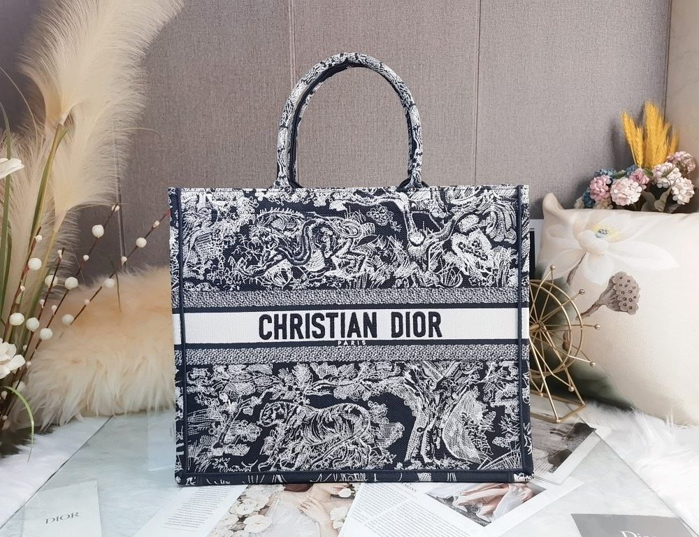 1:1 Replica Christian Dior Large Dior Book Tote White, For Women, Women’s Handbags 16.5in/42cm CD