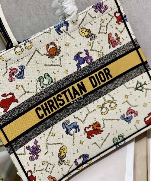 1:1 Replica Christian Dior Large Dior Book Tote White, For Women, Women’s Handbags 16.5in/42cm CD M1286ZRTY_M941