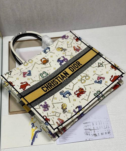1:1 Replica Christian Dior Large Dior Book Tote White, For Women, Women’s Handbags 16.5in/42cm CD M1286ZRTY_M941