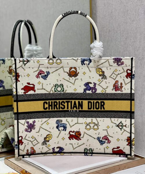 1:1 Replica Christian Dior Large Dior Book Tote White, For Women, Women’s Handbags 16.5in/42cm CD M1286ZRTY_M941