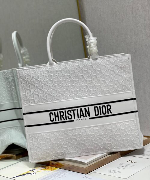 1:1 Replica Christian Dior Large Dior Book Tote White, For Women, Women’s Handbags 16.5in/42cm CD