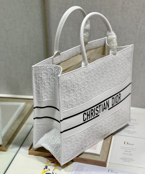 1:1 Replica Christian Dior Large Dior Book Tote White, For Women, Women’s Handbags 16.5in/42cm CD