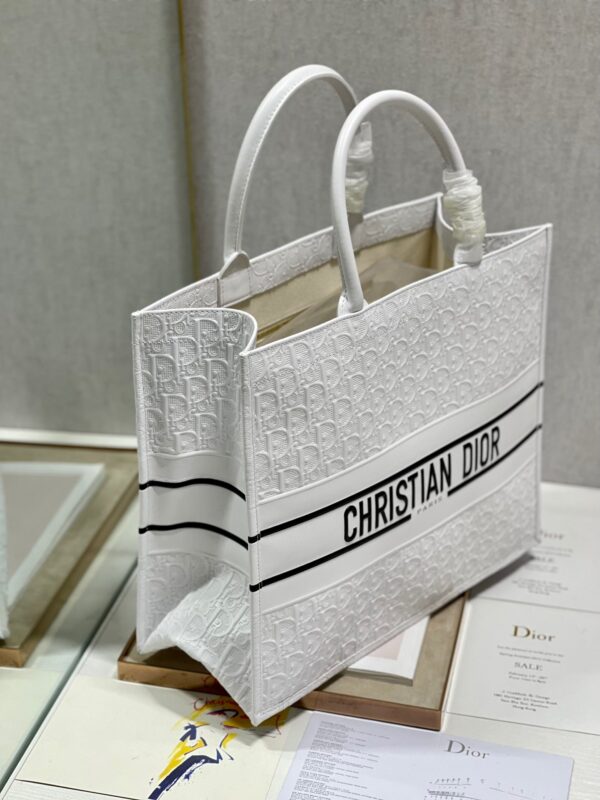 1:1 Replica Christian Dior Large Dior Book Tote White, For Women, Women’s Handbags 16.5in/42cm CD
