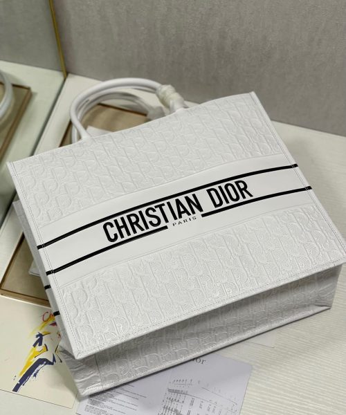 1:1 Replica Christian Dior Large Dior Book Tote White, For Women, Women’s Handbags 16.5in/42cm CD