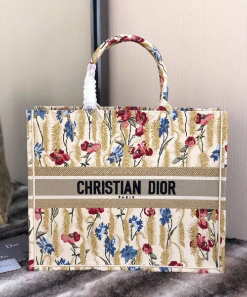 1:1 Replica Christian Dior Large Dior Book Tote White Multicolor, For Women, Women’s Handbags 16.5in/42cm CD