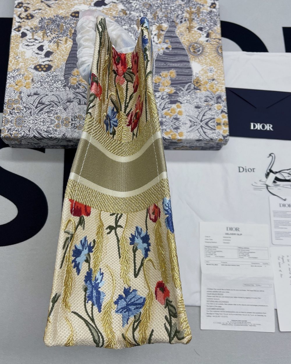 1:1 Replica Christian Dior Large Dior Book Tote White Multicolor, For Women, Women’s Handbags 16.5in/42cm CD