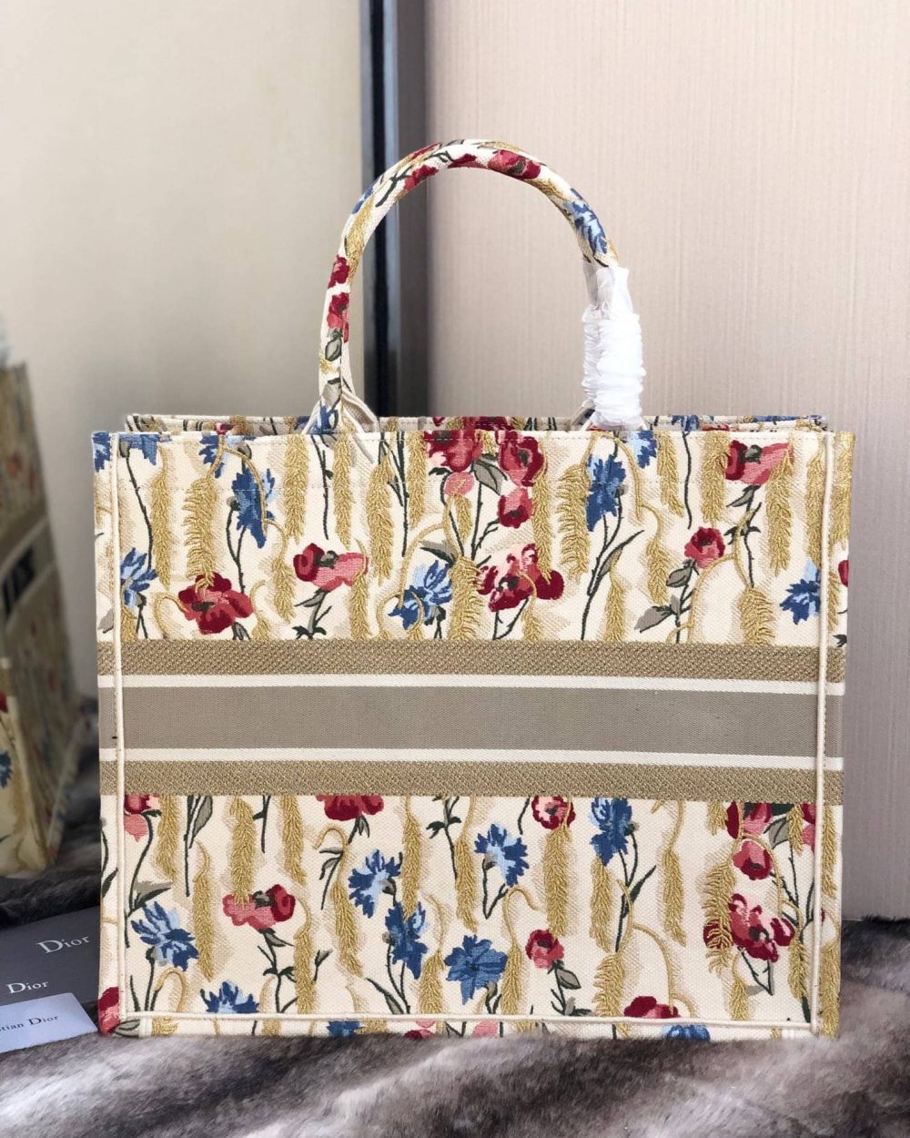 1:1 Replica Christian Dior Large Dior Book Tote White Multicolor, For Women, Women’s Handbags 16.5in/42cm CD