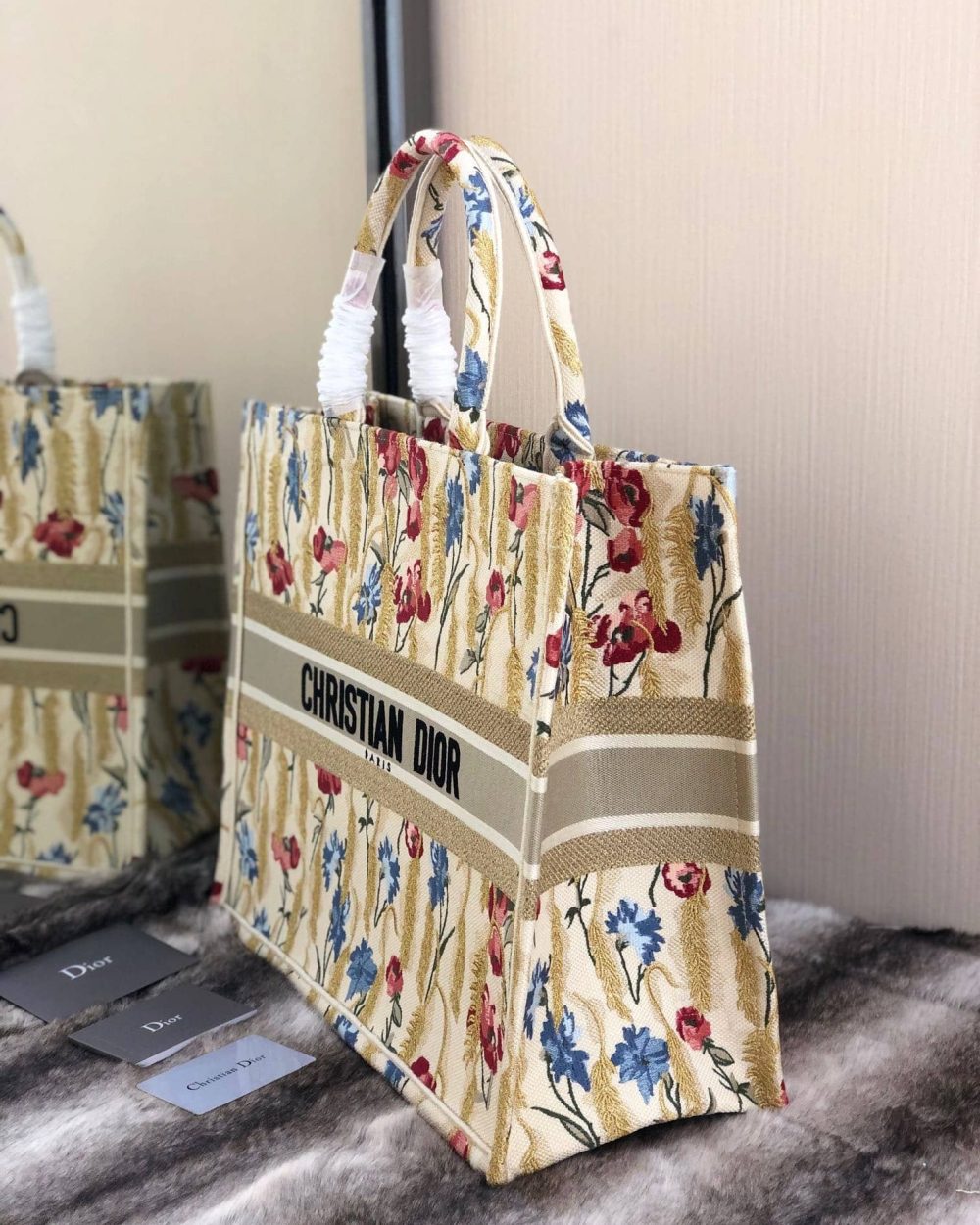 1:1 Replica Christian Dior Large Dior Book Tote White Multicolor, For Women, Women’s Handbags 16.5in/42cm CD