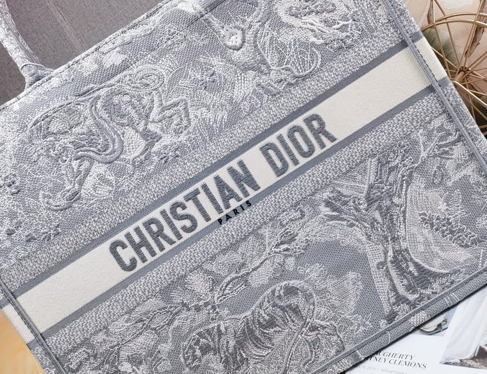 1:1 Replica Christian Dior Large Dior Book Tote White Multicolor, For Women, Women’s Handbags 16.5in/42cm CD