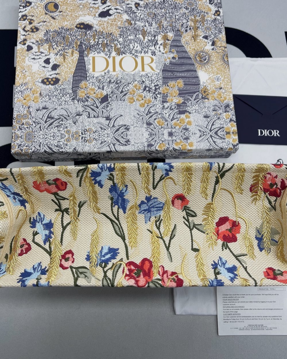 1:1 Replica Christian Dior Large Dior Book Tote White Multicolor, For Women, Women’s Handbags 16.5in/42cm CD