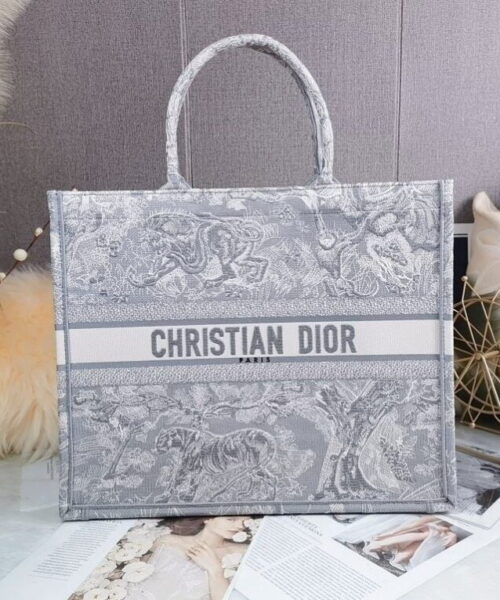 1:1 Replica Christian Dior Large Dior Book Tote White Multicolor, For Women, Women’s Handbags 16.5in/42cm CD