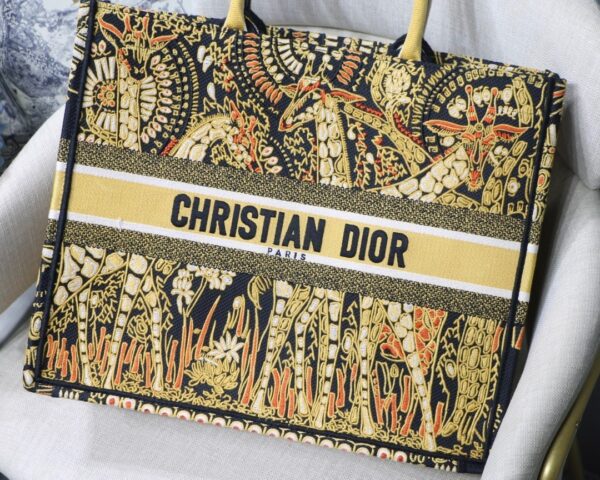 1:1 Replica Christian Dior Large Dior Book Tote Yellow Multicolor, For Women, Women’s Handbags 16.5in/42cm CD