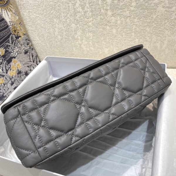 1:1 Replica Christian Dior Large Dior Caro Bag Grey Padded Macrocannage, Dark Grey, For Women Women’s Handbags, Crossbody Bags, 28cm CD
