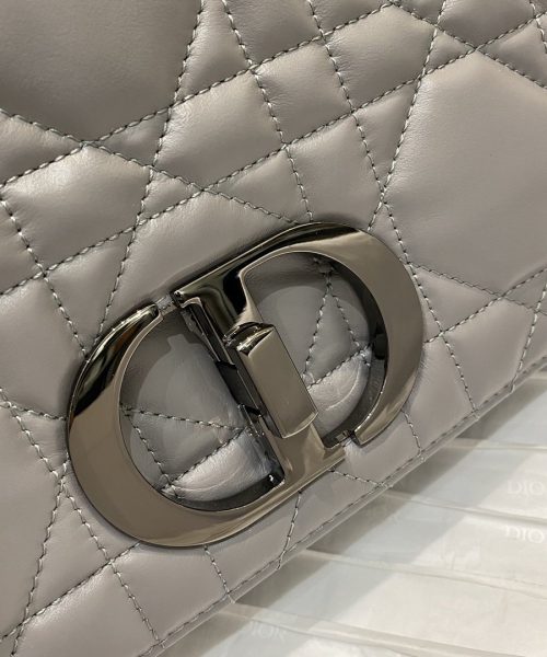 1:1 Replica Christian Dior Large Dior Caro Bag Grey Padded Macrocannage, Dark Grey, For Women Women’s Handbags, Crossbody Bags, 28cm CD