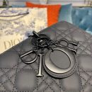 1:1 Replica Christian Dior Large Lady Dior Bag Black For Women 12.5in/32cm CD M0566SLOI_M989