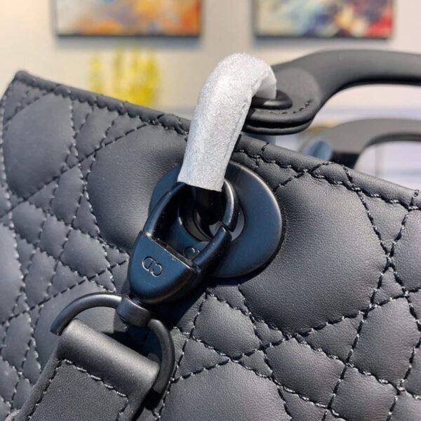 1:1 Replica Christian Dior Large Lady Dior Bag Black For Women 12.5in/32cm CD M0566SLOI_M989