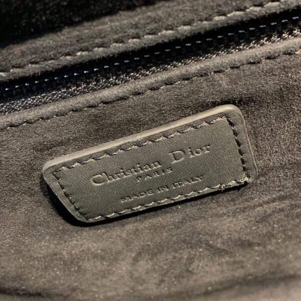 1:1 Replica Christian Dior Large Lady Dior Bag Black For Women 12.5in/32cm CD M0566SLOI_M989