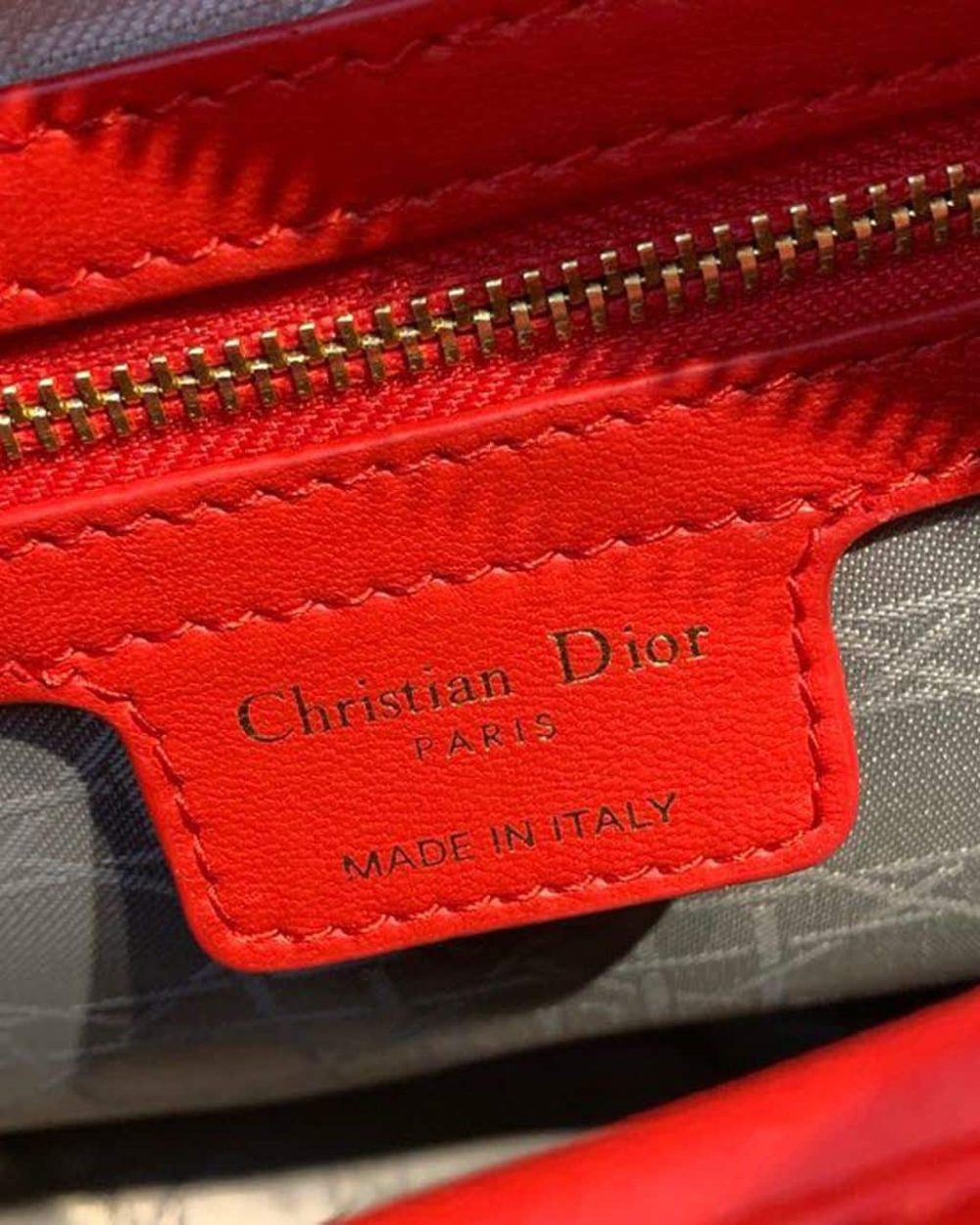 1:1 Replica Christian Dior Large Lady Dior Bag Gold Toned Hardware Cherry Red Cannage For Women CD 12.5in/32cm M0566ONGE_M52R
