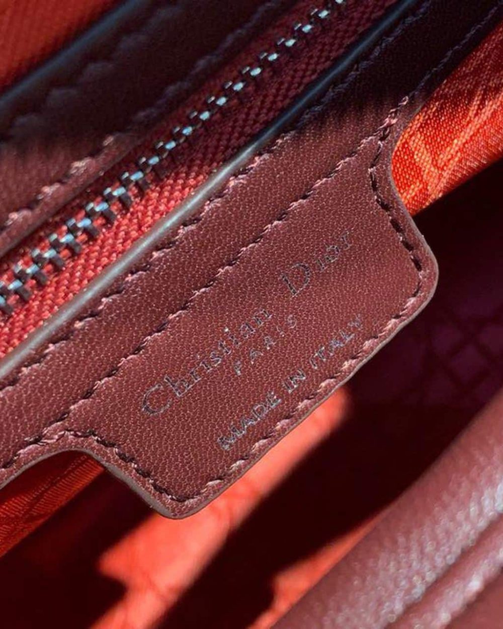 1:1 Replica Christian Dior Large Lady Dior Bag Silver Hardware Burgundy Cannage For Women 12.5in/32cm CD