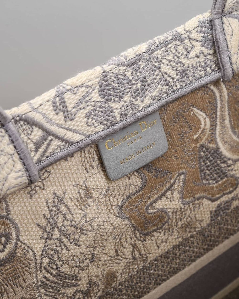 1:1 Replica Christian Dior Medium Dior Book Tote Bag By Maria Grazia Chiuri Grey For Women 14in/36cm CD M1296ZTDT_M932